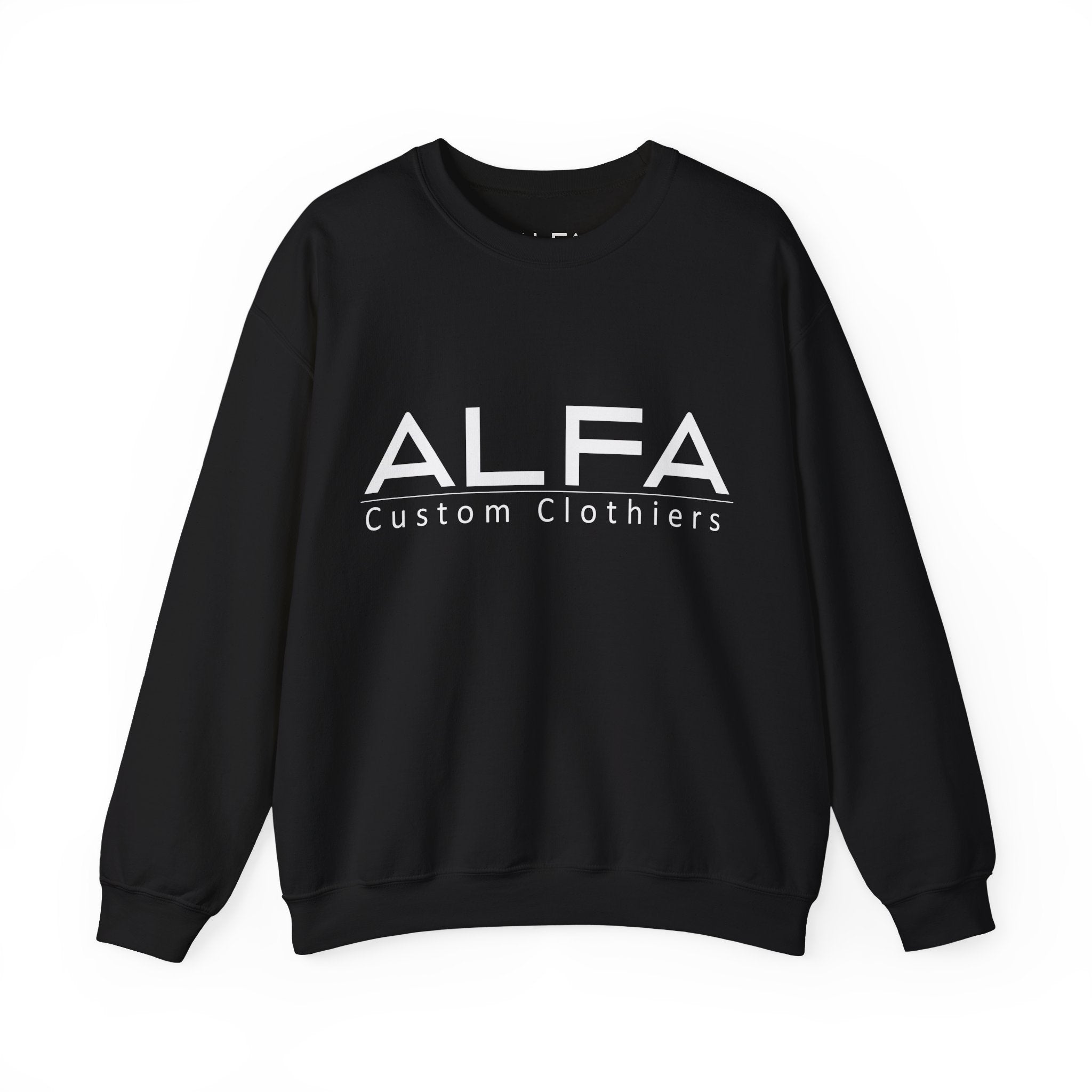 ALFA Clothiers Signature White Logo Sweatshirt