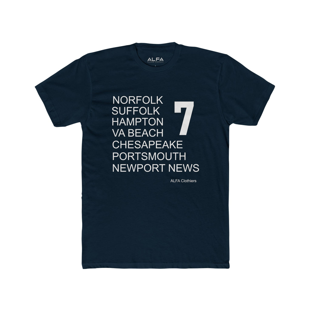 7 Cities by ALFA Clothiers - Cotton Crew Tee