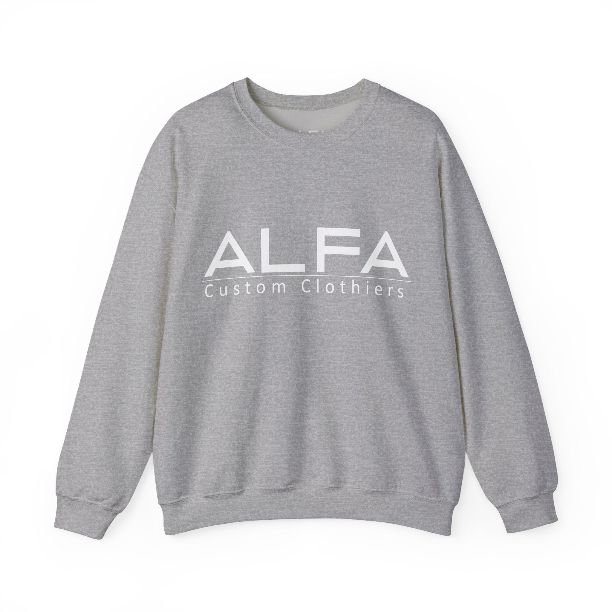 ALFA Clothiers Signature White Logo Sweatshirt