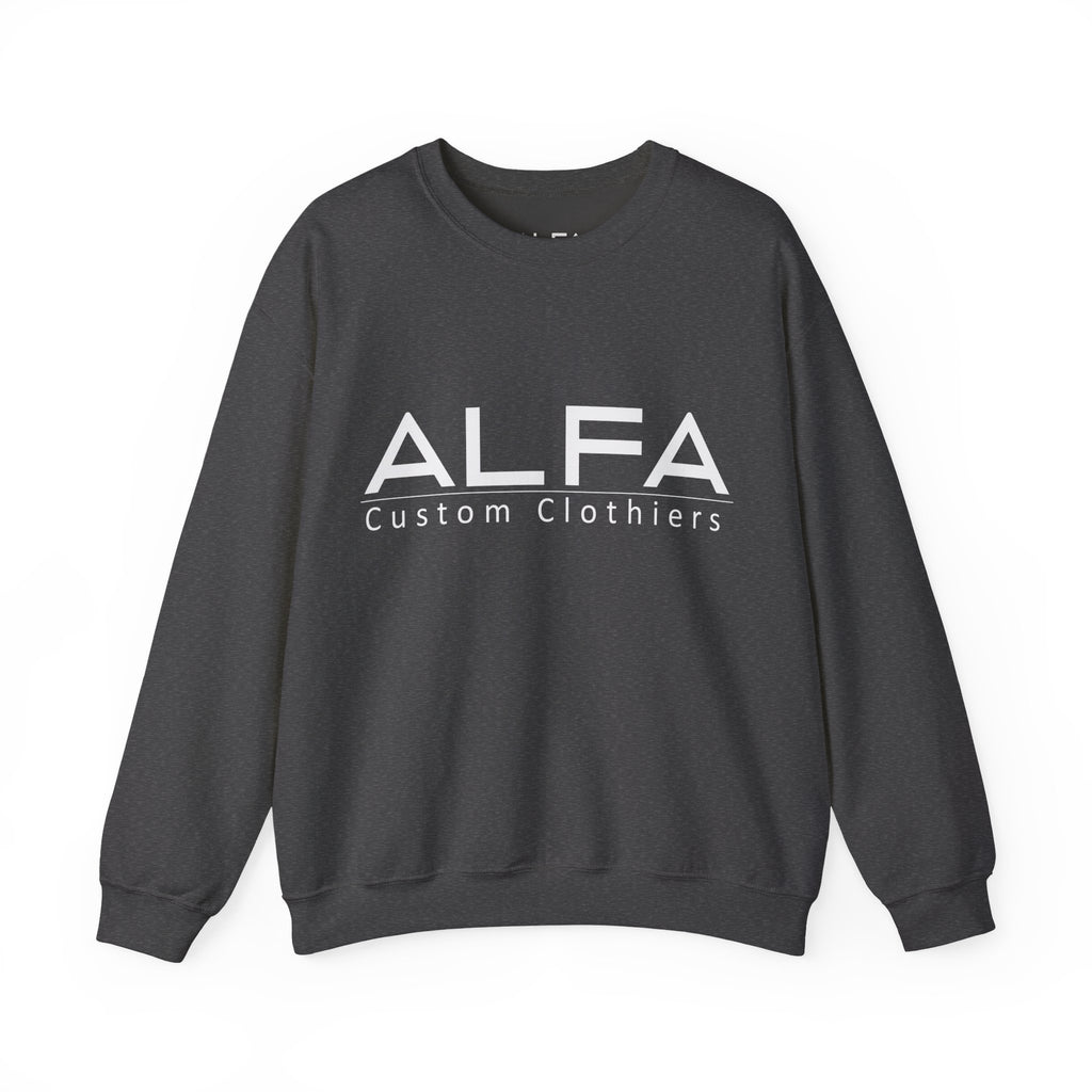 ALFA Clothiers Signature White Logo Sweatshirt