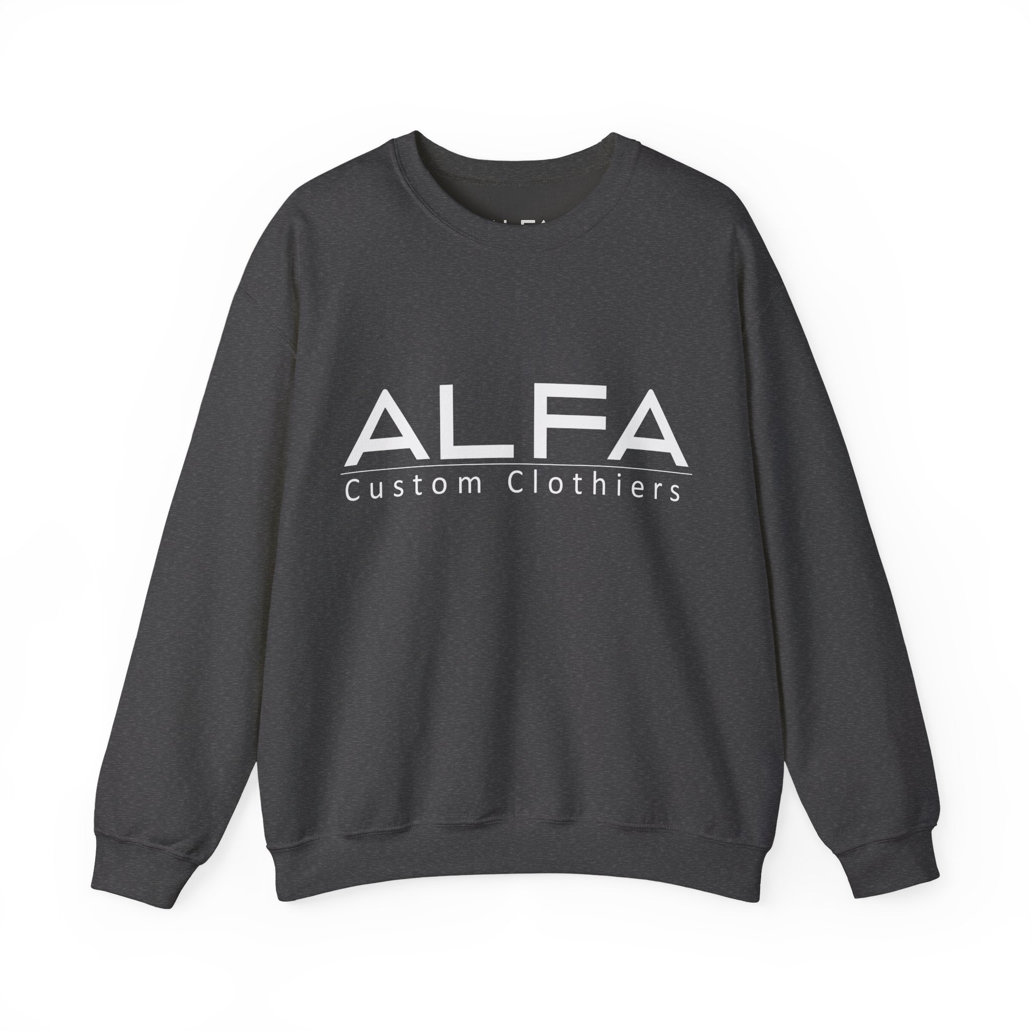 ALFA Clothiers Signature White Logo Sweatshirt