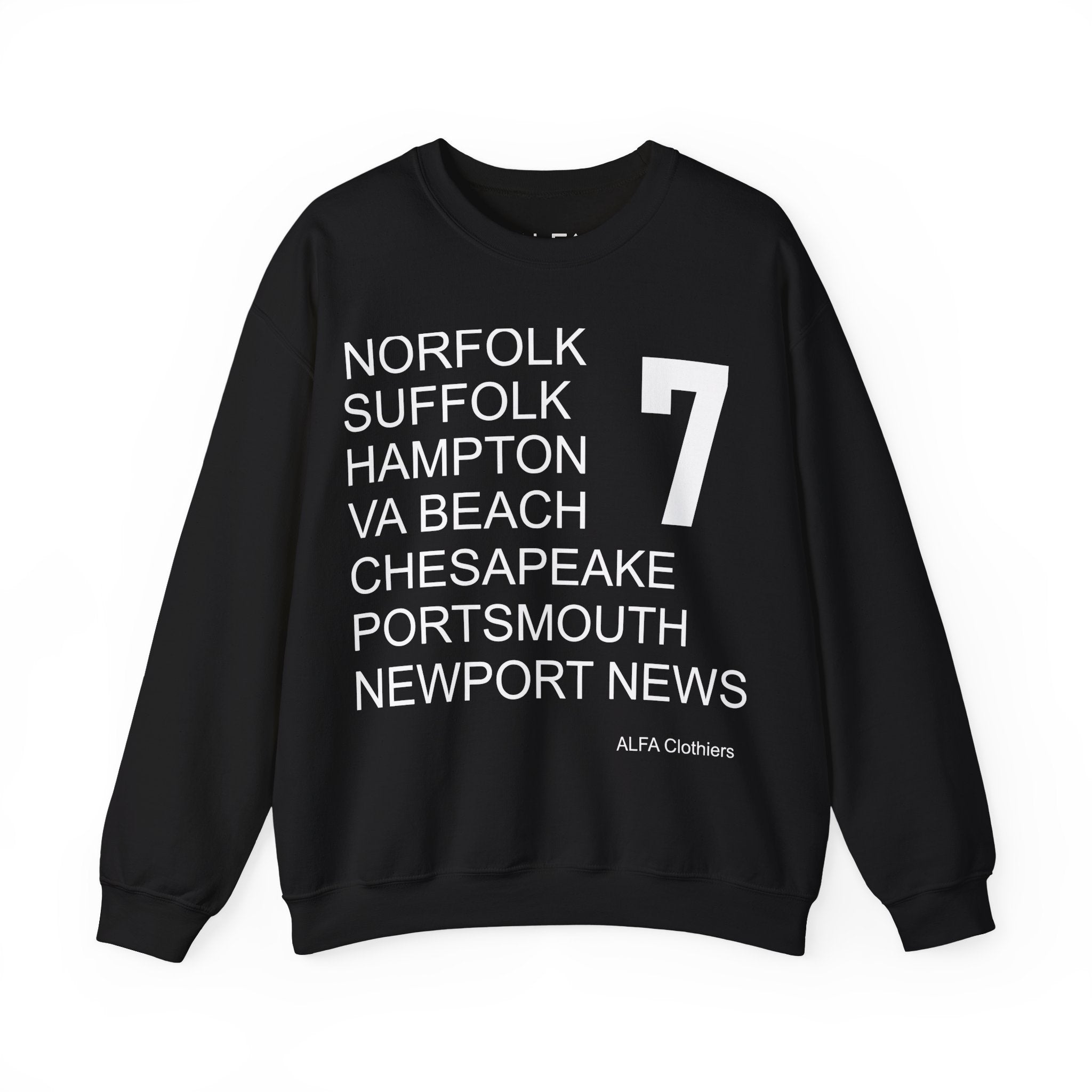 7 Cities by ALFA Clothiers - Black Sweatshirt
