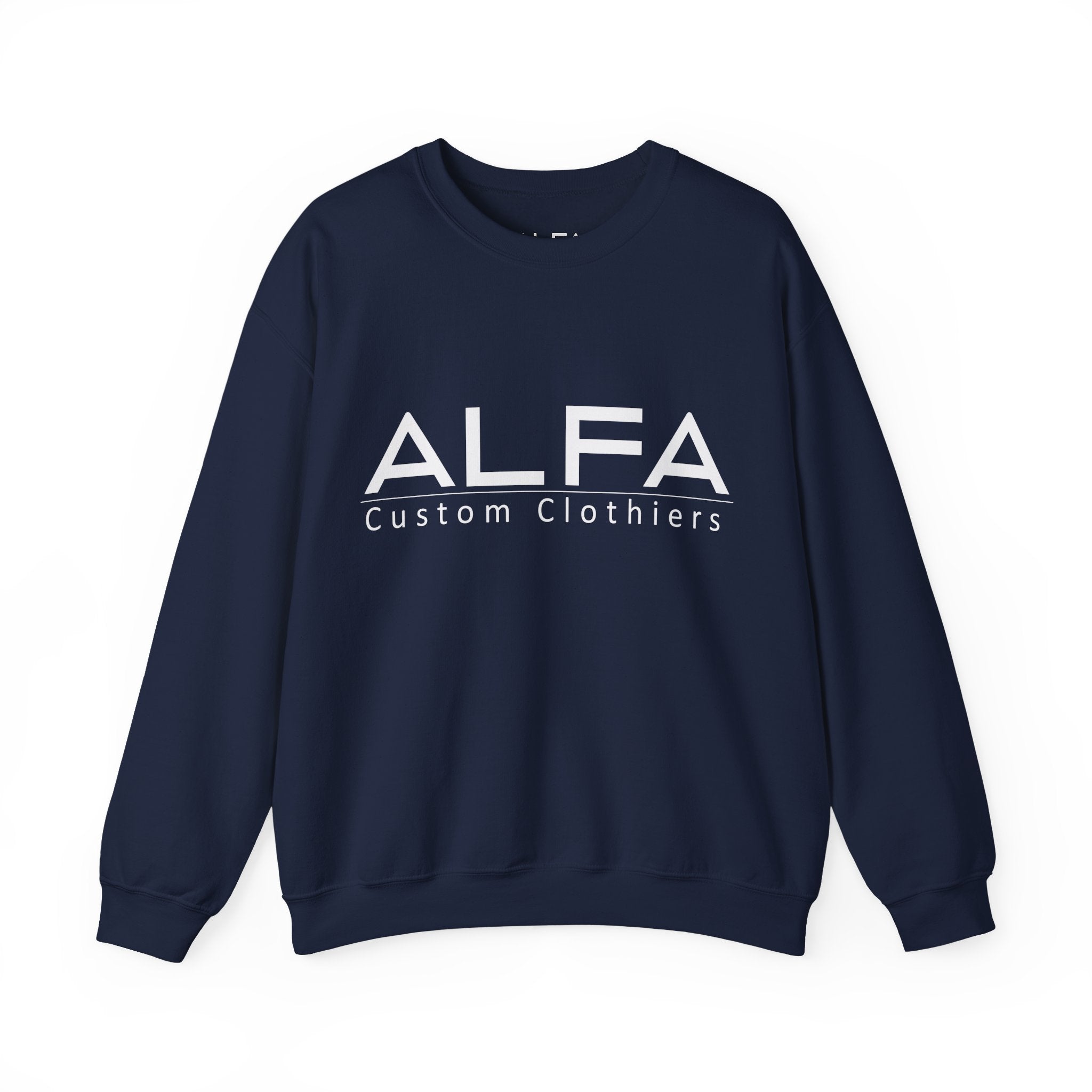 ALFA Clothiers Signature White Logo Sweatshirt