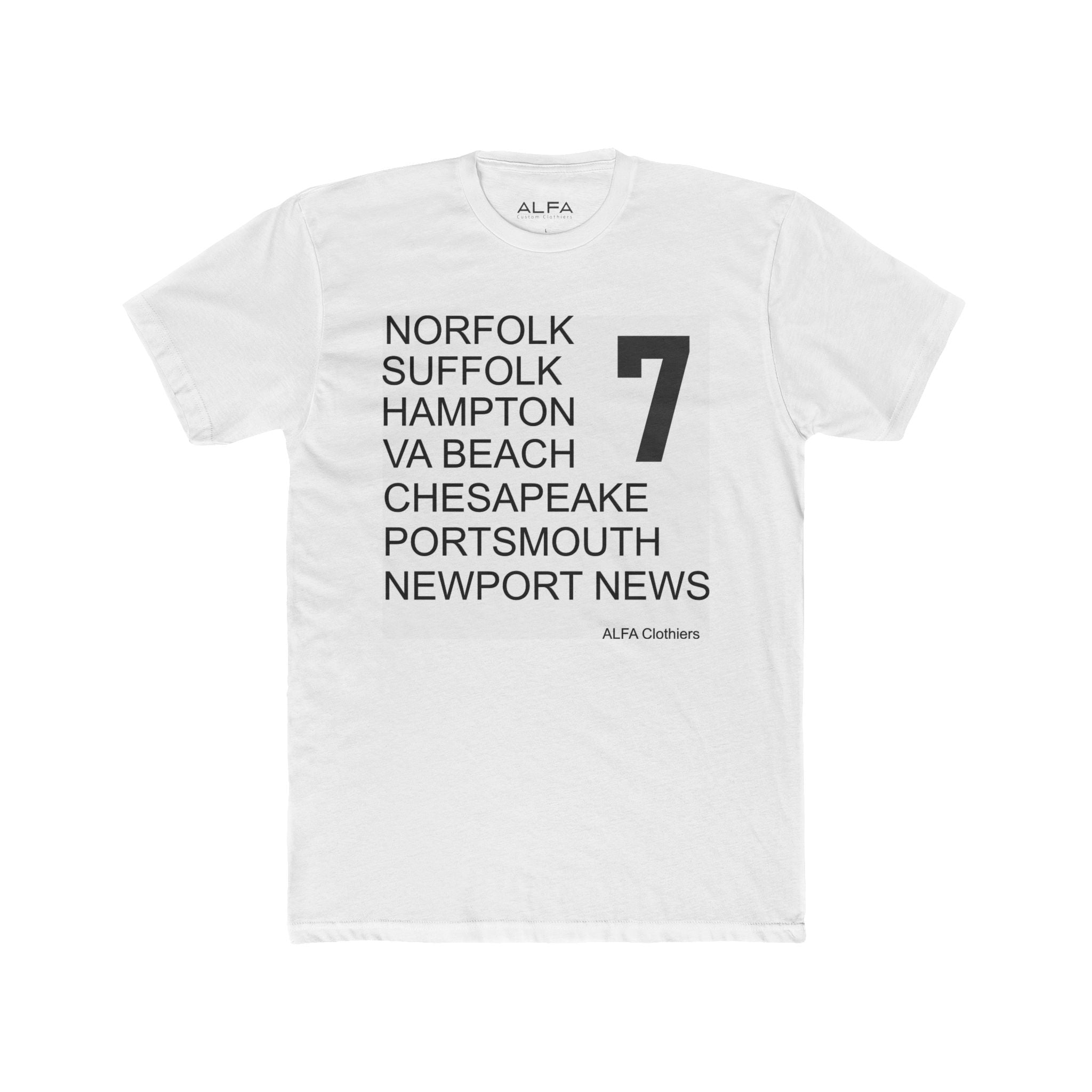 7 Cities By ALFA Clothiers - Cotton Crew Tee