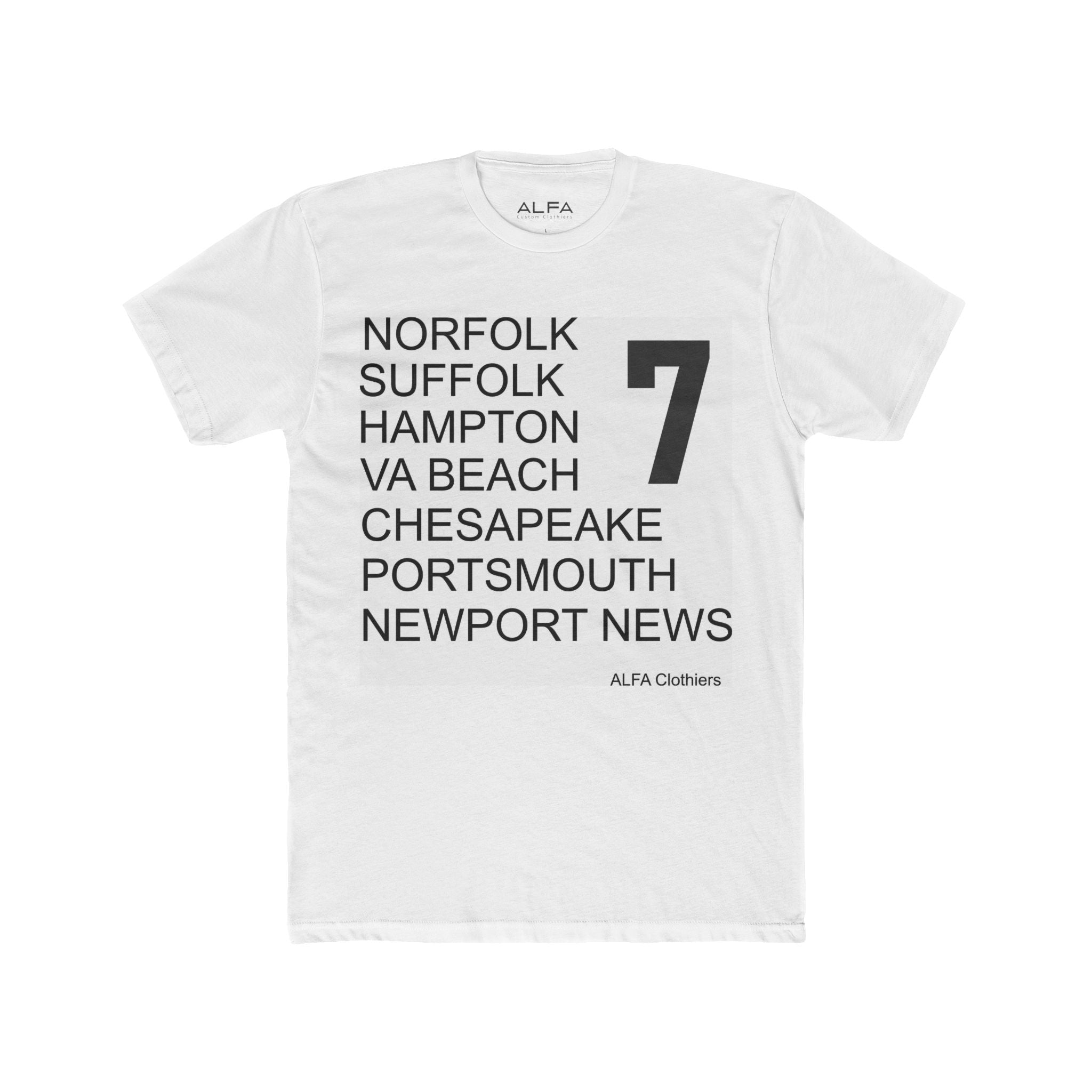 7 Cities By ALFA Clothiers - Cotton Crew Tee