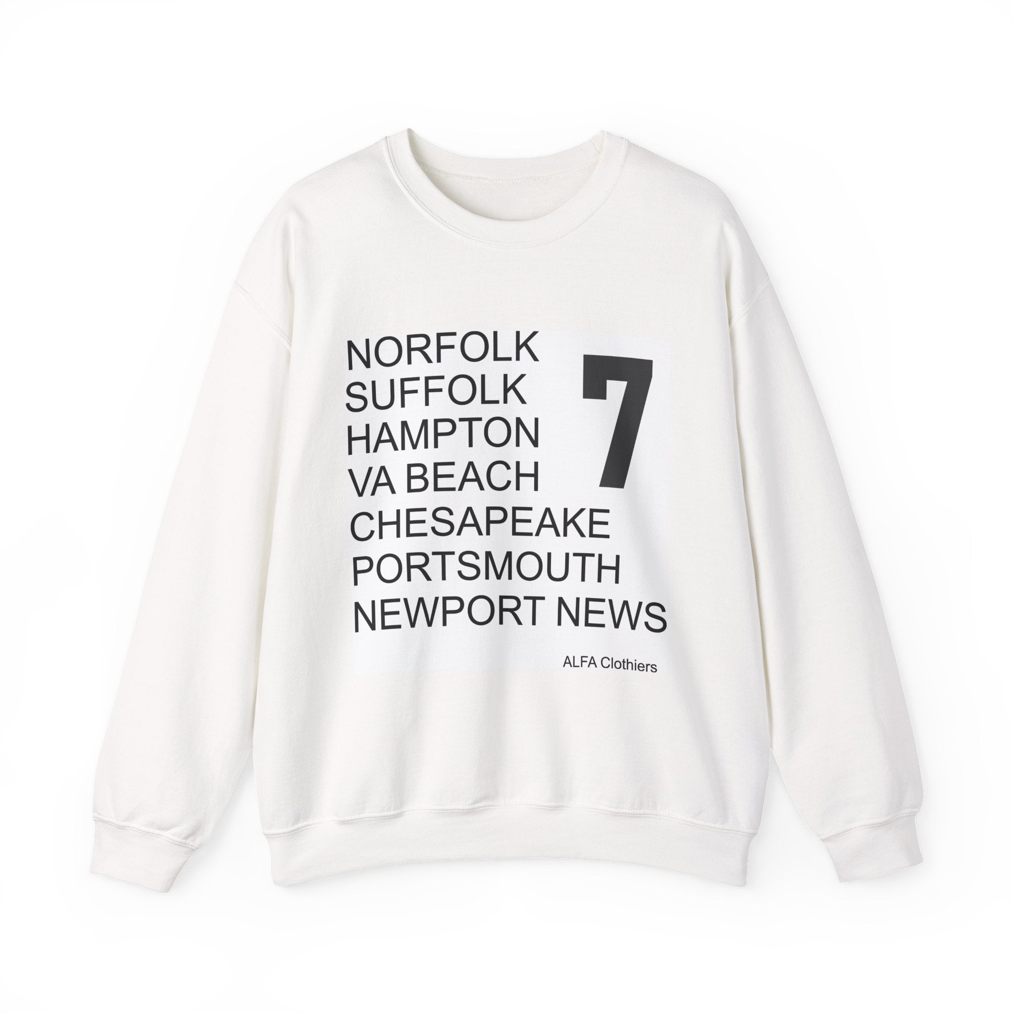 7 Cities by ALFA Clothiers White Sweatshirt