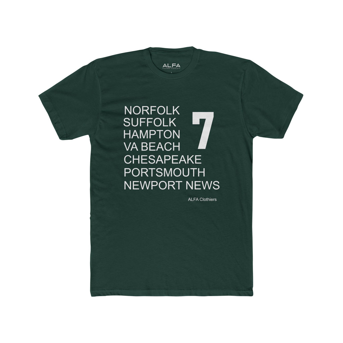 7 Cities by ALFA Clothiers - Cotton Crew Tee