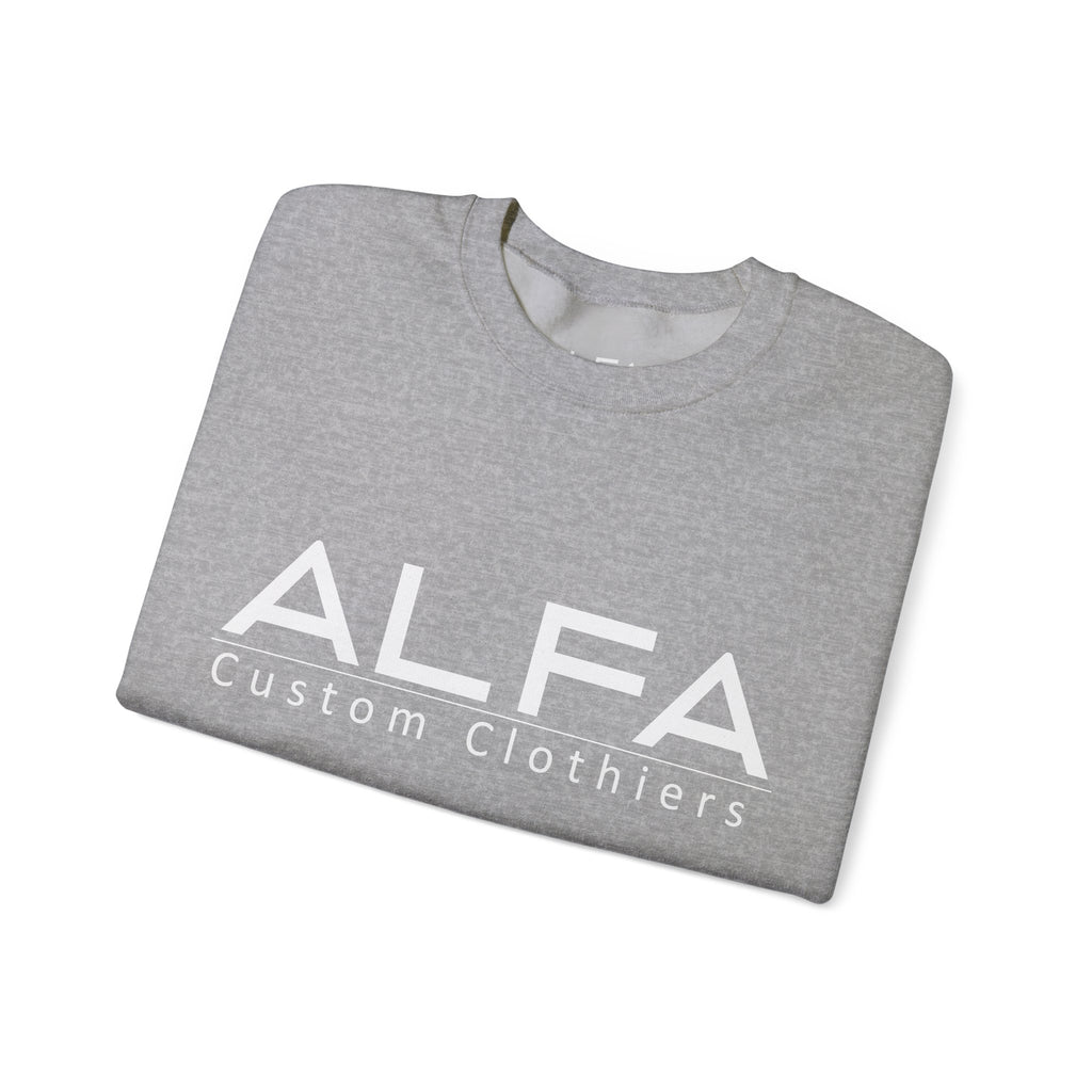 ALFA Clothiers Signature White Logo Sweatshirt