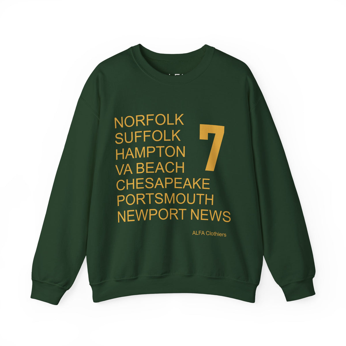 Green & Gold 7 Cities by ALFA Clothiers - Sweatshirt
