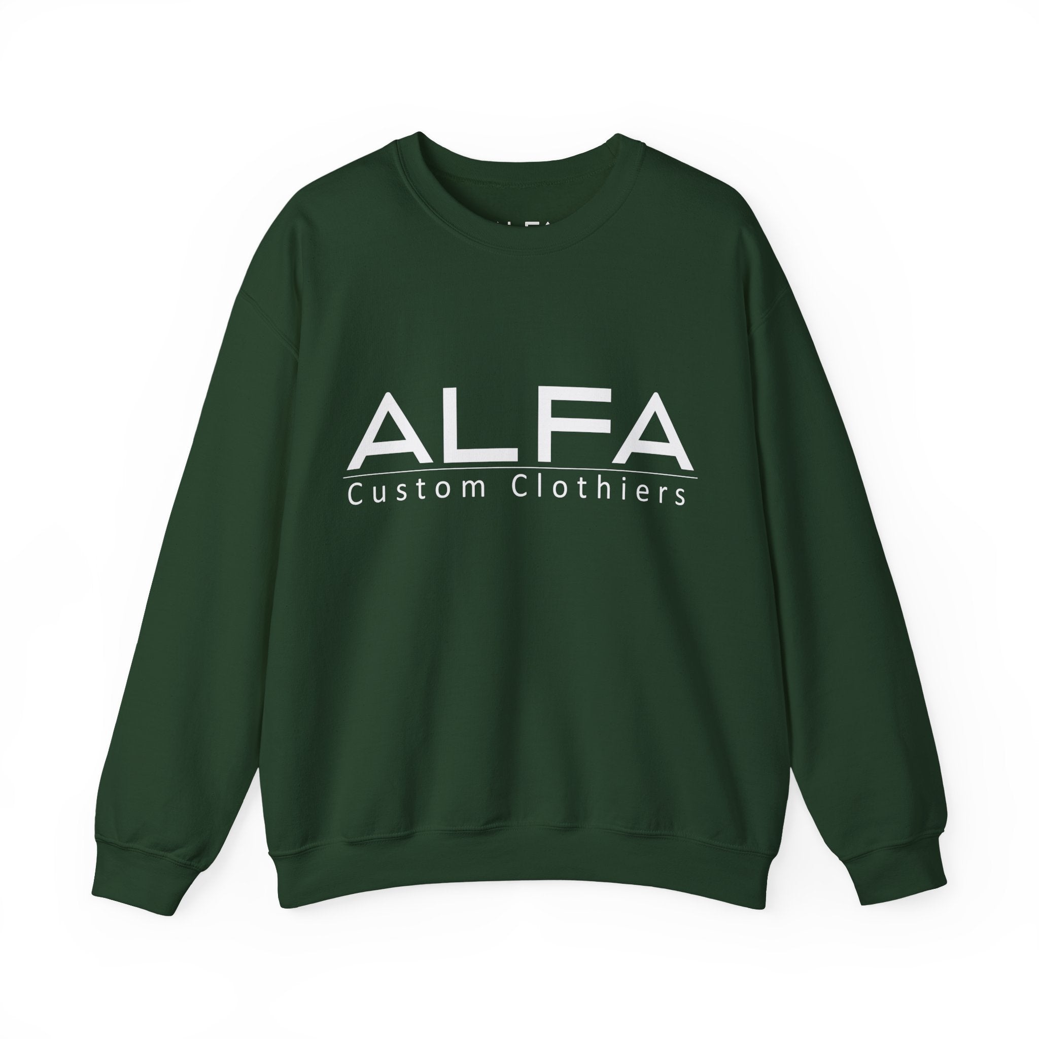 ALFA Clothiers Signature White Logo Sweatshirt