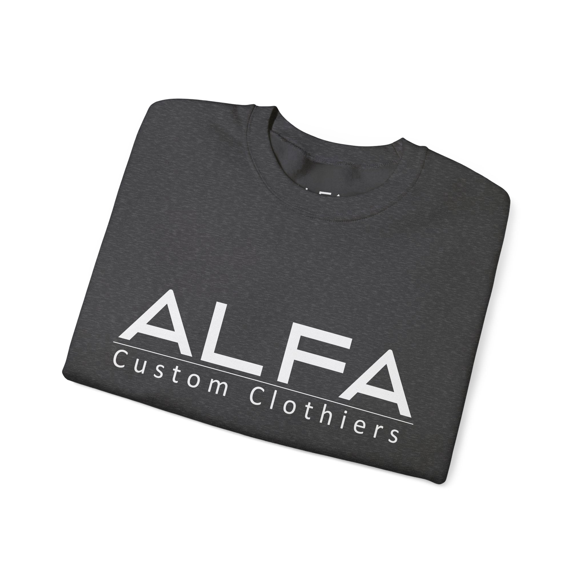 ALFA Clothiers Signature White Logo Sweatshirt
